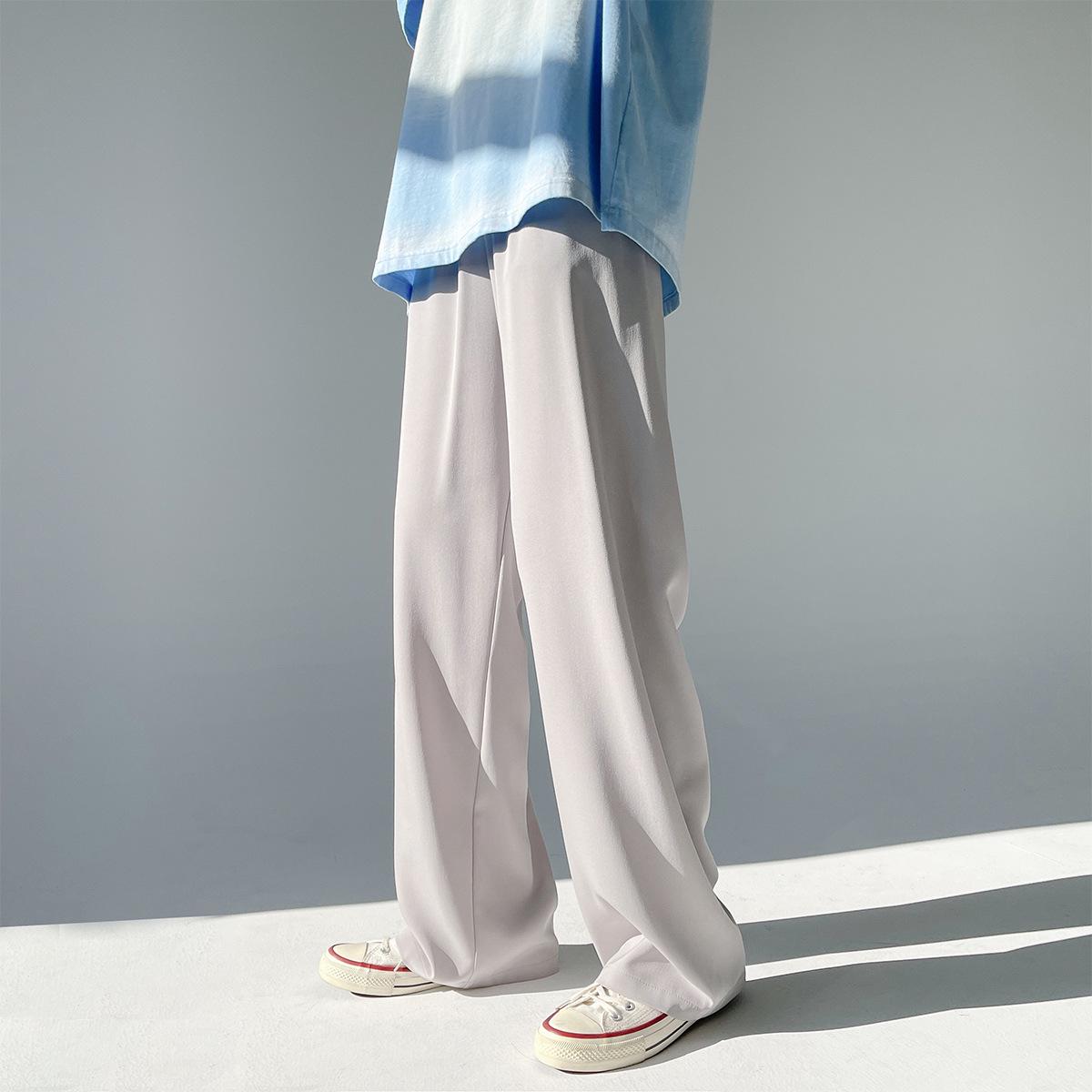 Men s Trendy Loose-Fit Ice Silk Wide-Leg Pants XL серый
Men s Trendy Loose-Fit Ice Silk Wide-Leg Pants XL серый