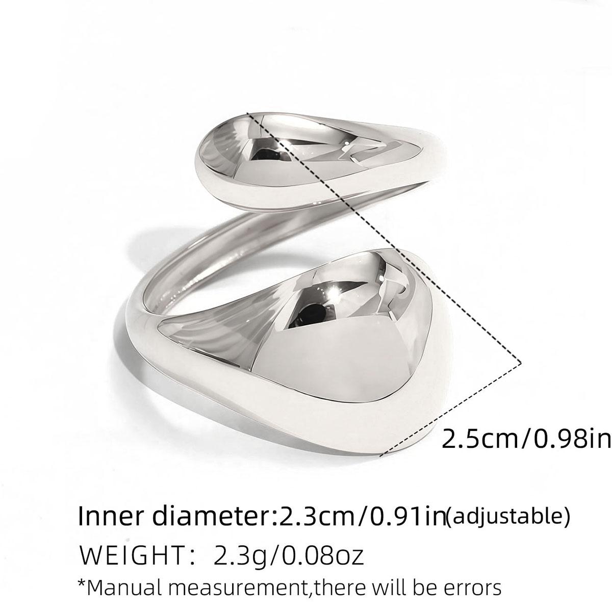 Stainless Steel 18K PVD Plated Geometric Finger Rings For Women Individualistic Metal Adjustable Zircon Gift For Daily Wear resizable
Stainless Steel 18K PVD Plated Geometric Finger Rings For Women Individualistic Metal Adjustable Zircon Gift For Daily Wear resizable