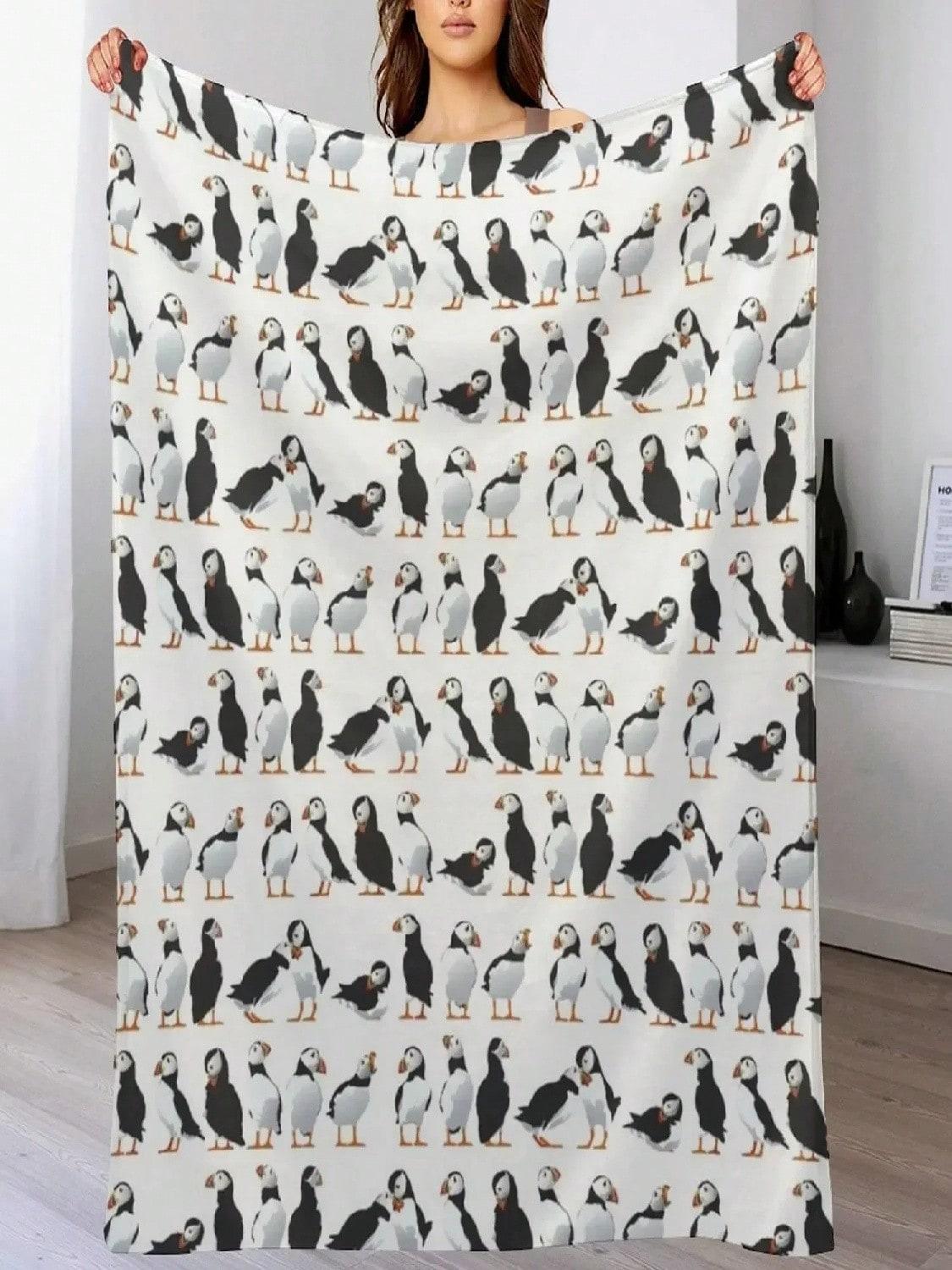 Puffin Friends Throw Blanket Cute Plaid Fashion Sofas Blankets And Throws Sofa Quilt Blankets 75X95CM сірий колір
Puffin Friends Throw Blanket Cute Plaid Fashion Sofas Blankets And Throws Sofa Quilt Blankets 75X95CM сірий колір