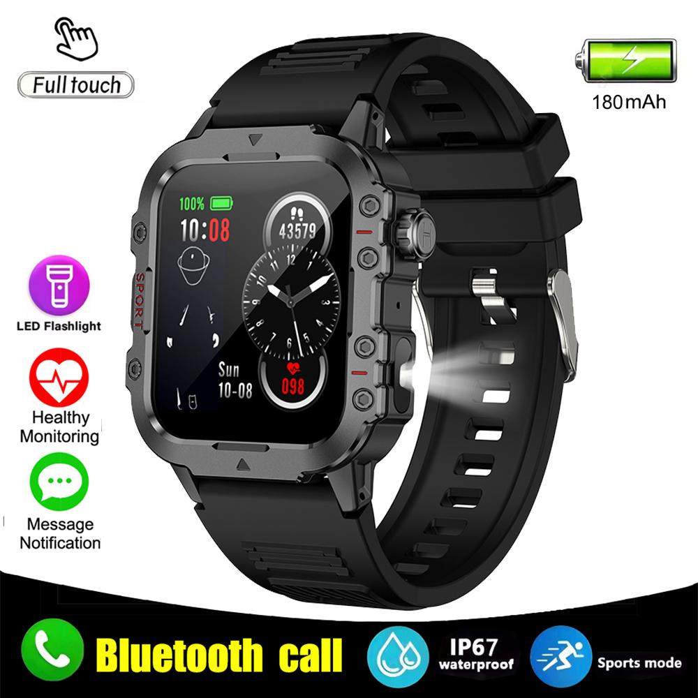 New Military Smart Watch Men IP67 3ATM Outdoor Sports Fitness Tracker Health Monitor 1.44Inch BT Call Smartwatch чорний
New Military Smart Watch Men IP67 3ATM Outdoor Sports Fitness Tracker Health Monitor 1.44Inch BT Call Smartwatch чорний