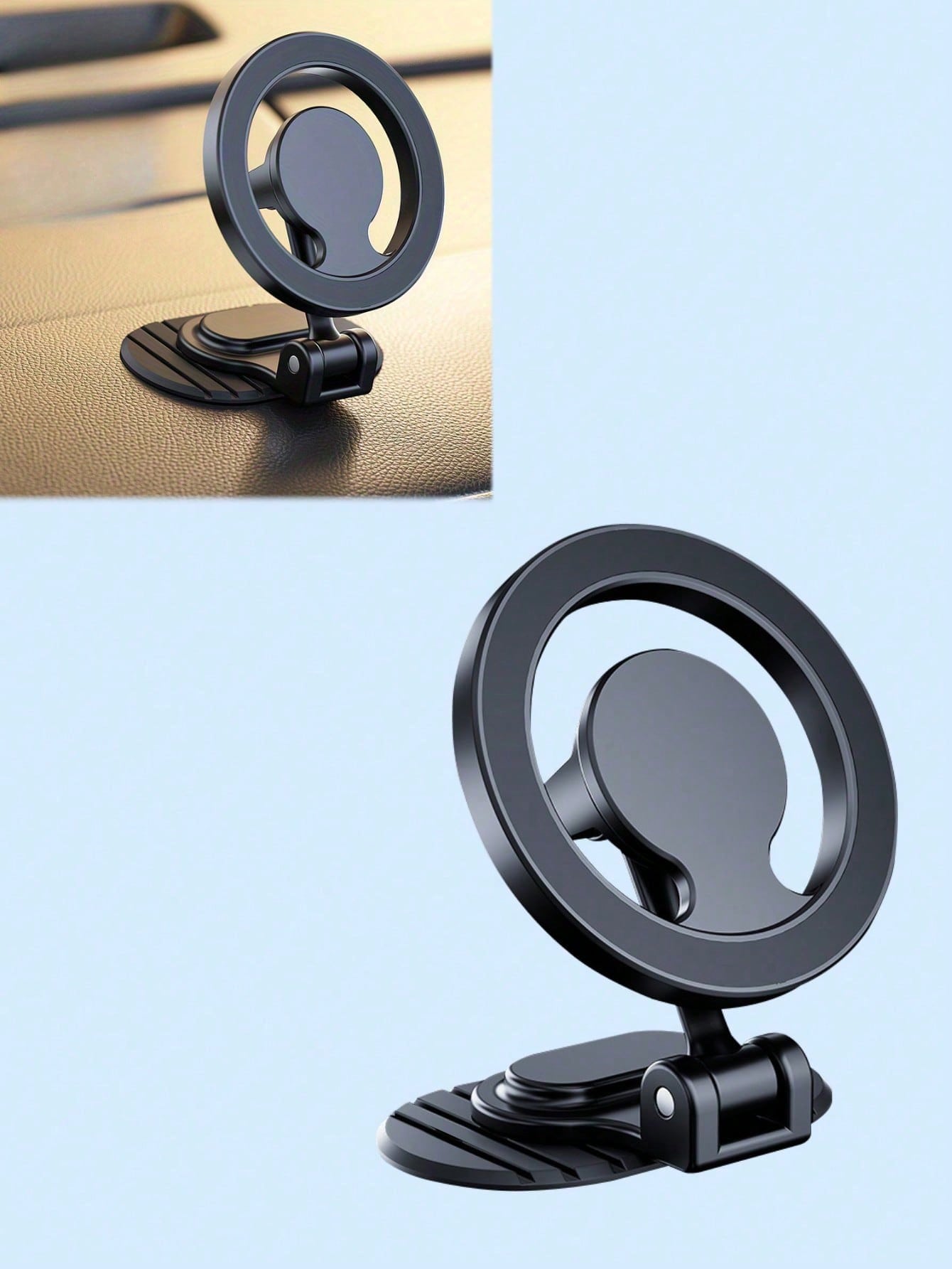 360° Rotating Magnetic Car Phone Holder, Foldable, Curved Adhesive Base Design, Universal for All Smartphones чёрный
360° Rotating Magnetic Car Phone Holder, Foldable, Curved Adhesive Base Design, Universal for All Smartphones чёрный