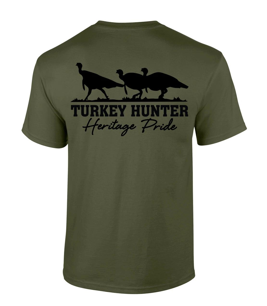 Heritage Pride Turkey Hunter Featuring Three Ocellated Turkeys Mens S
Heritage Pride Turkey Hunter Featuring Three Ocellated Turkeys Mens S