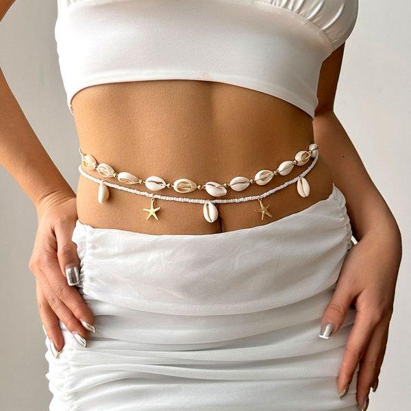 2PCS/Set Simple White Shell Bead Tassel Waist Chain for Women Summer Beach Vacation Accessory Layering Body Chain Gift
2PCS/Set Simple White Shell Bead Tassel Waist Chain for Women Summer Beach Vacation Accessory Layering Body Chain Gift