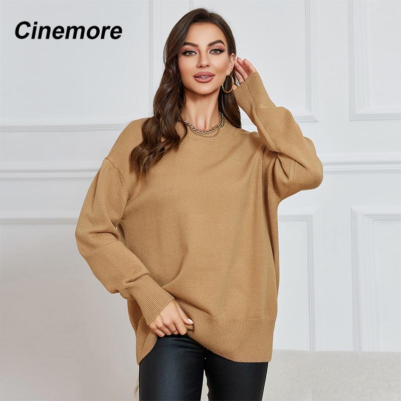 Cinemore, осенне-зимний женский свитер, однотонный повседневный пуловер большого размера, теплый базовый топ с длинными рукавами и круглым вырезом, вязаный джемпер, свитер Z048
Cinemore, осенне-зимний женский свитер, однотонный повседневный пуловер большого размера, теплый базовый топ с длинными рукавами и круглым вырезом, вязаный джемпер, свитер Z048