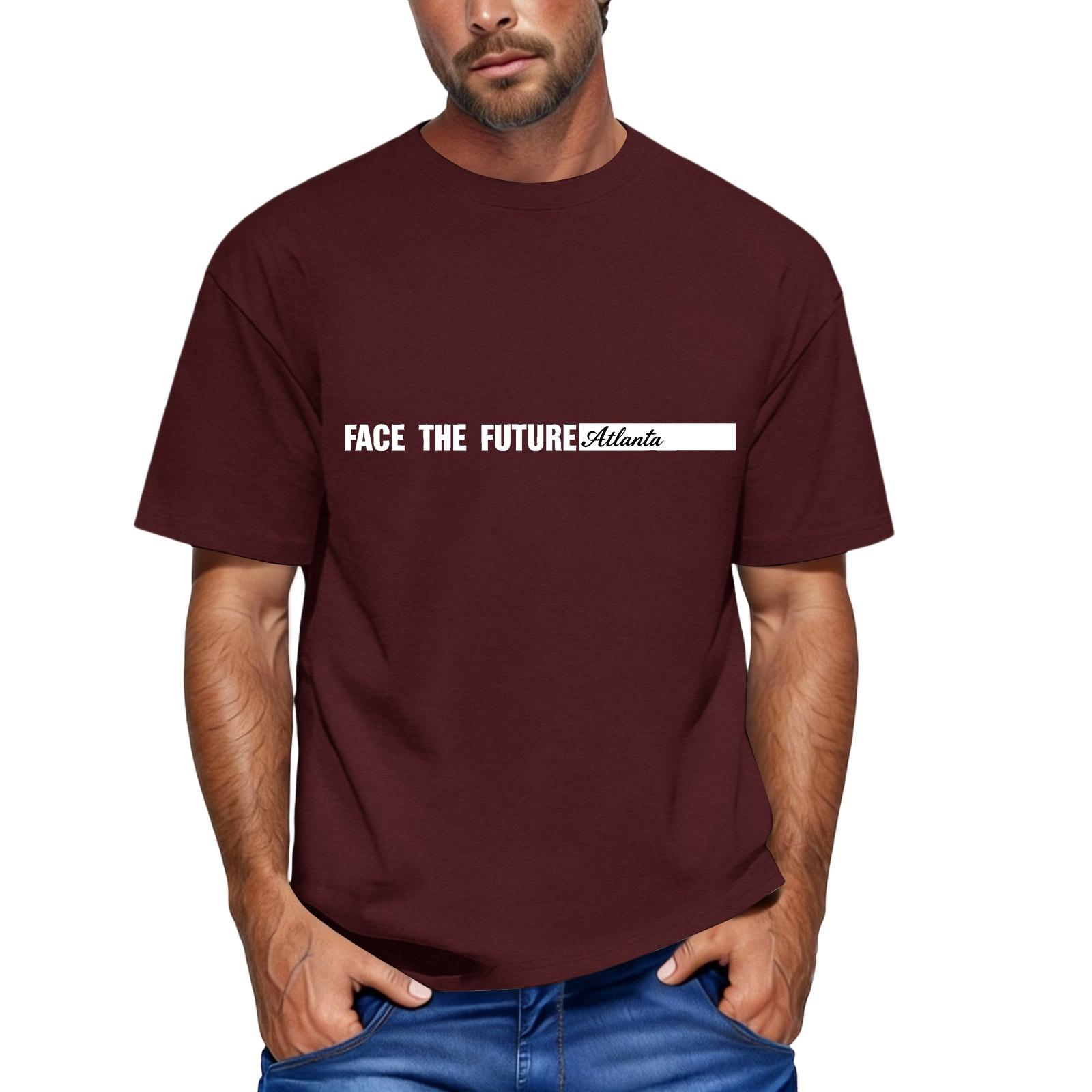 Men s loose and casual flag letter print T-shirt short-sleeved top S винний
Men s loose and casual flag letter print T-shirt short-sleeved top S винний