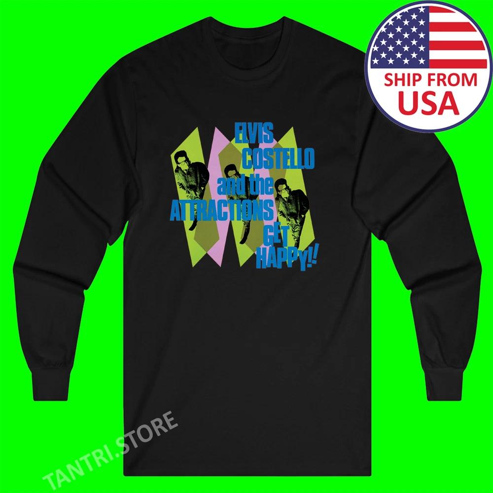 Elvis Costello And The Attractions Get Happy Men s Black Size S to 2XL S
Elvis Costello And The Attractions Get Happy Men s Black Size S to 2XL S