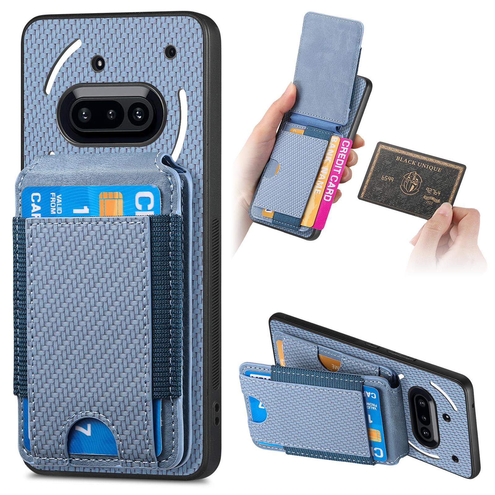 For Nothing Phone (3a) Case with Card Holder Kickstand Leather Back Cover Blue
For Nothing Phone (3a) Case with Card Holder Kickstand Leather Back Cover Blue