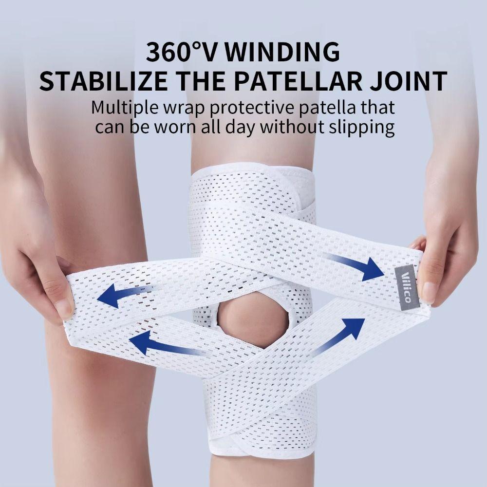 Adjustable Knee Patella Support Cushion Pressure Sport Knee Wrap Knee Band Brace Tennis Ball L-White Second Generation
Adjustable Knee Patella Support Cushion Pressure Sport Knee Wrap Knee Band Brace Tennis Ball L-White Second Generation