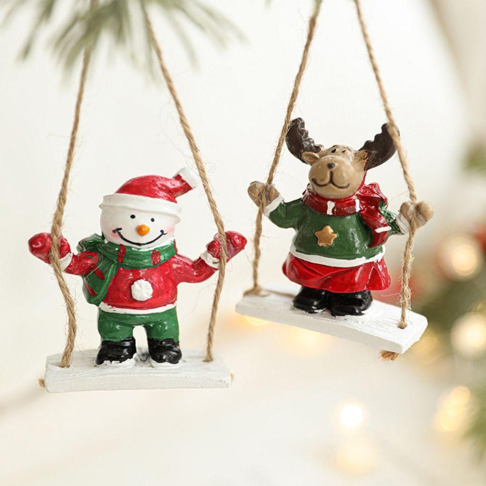 Resin Christmas Elk Snowmen Pendant Red Xmas Tree Hanging Ornaments New Year Decoration Style 1
Resin Christmas Elk Snowmen Pendant Red Xmas Tree Hanging Ornaments New Year Decoration Style 1