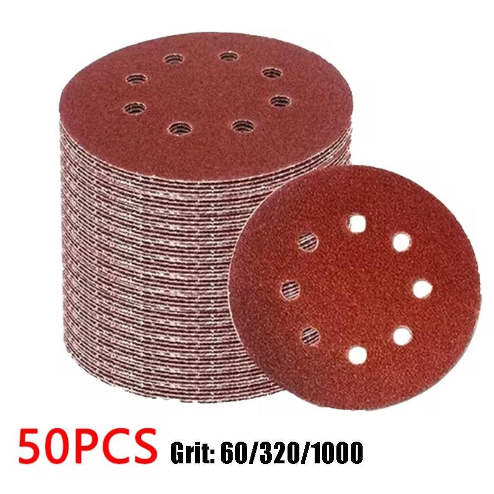 50Pcs 60/320/1000 Grit Sand Paper 5 Inch 8-Hole Sponge Interface Pad Painted Surfaces 60 Grit червоний
50Pcs 60/320/1000 Grit Sand Paper 5 Inch 8-Hole Sponge Interface Pad Painted Surfaces 60 Grit червоний