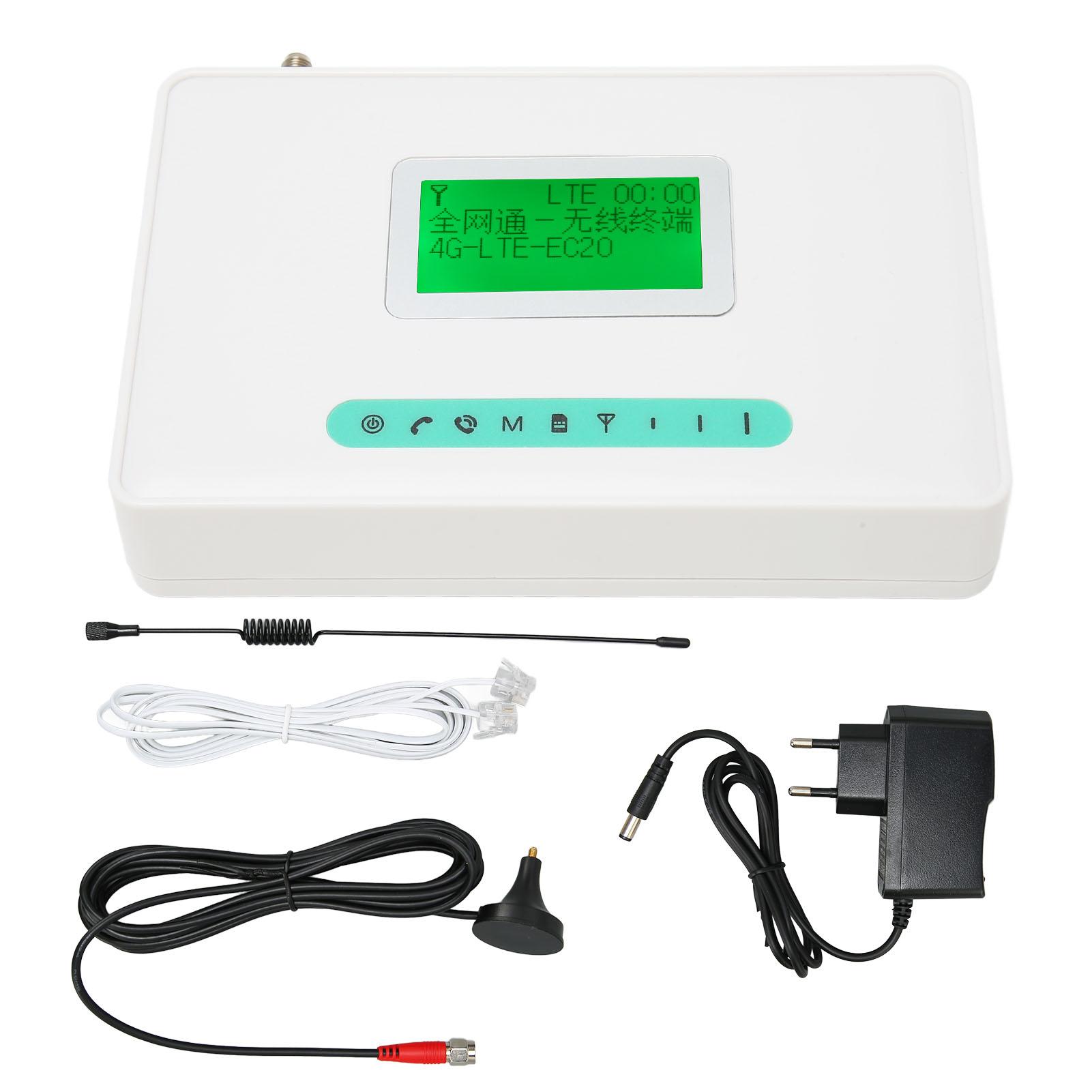 Фиксированный беспроводной терминал GSM 4G LTE Quad Band Поддержка сигнала обратной полярности Автоматический IP-настольный абонент EU Plug
Фиксированный беспроводной терминал GSM 4G LTE Quad Band Поддержка сигнала обратной полярности Автоматический IP-настольный абонент EU Plug