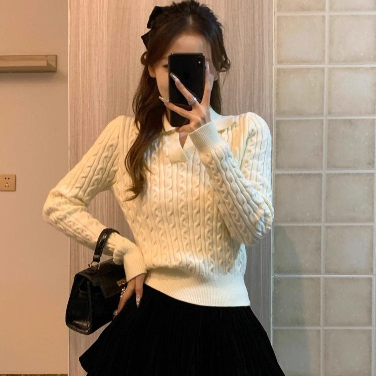 Apricot polo neck twist sweater women s autumn and winter 2025 new lazy wind lapel with bottoming knitted top one size fits all абрикосовий
Apricot polo neck twist sweater women s autumn and winter 2025 new lazy wind lapel with bottoming knitted top one size fits all абрикосовий