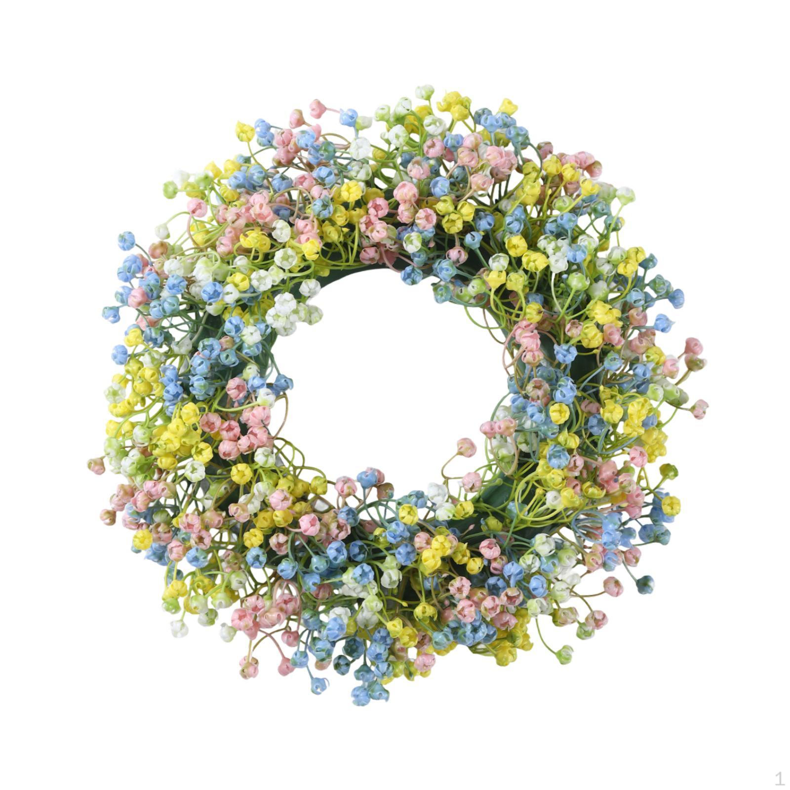 Artificial Flower Wreath for Front Door Vivid 11.81inch Spring Hanging Ornament Porch
Artificial Flower Wreath for Front Door Vivid 11.81inch Spring Hanging Ornament Porch