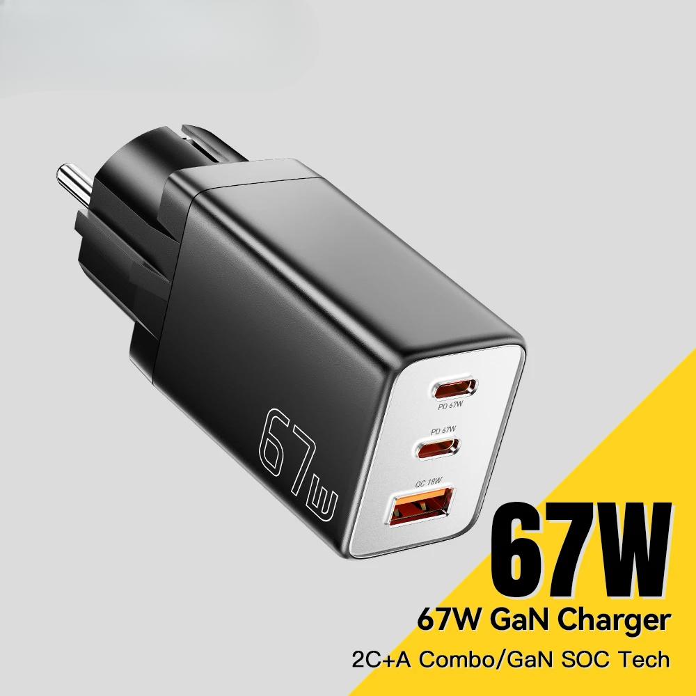 Зарядний пристрій GaN USB типу C 67 Вт 45 Вт 33 Вт KR EU Plug швидкої зарядки для Samsung iPhone 16 15 14 Pro телефонів та ноутбуків EU White 33W
Зарядний пристрій GaN USB типу C 67 Вт 45 Вт 33 Вт KR EU Plug швидкої зарядки для Samsung iPhone 16 15 14 Pro телефонів та ноутбуків EU White 33W