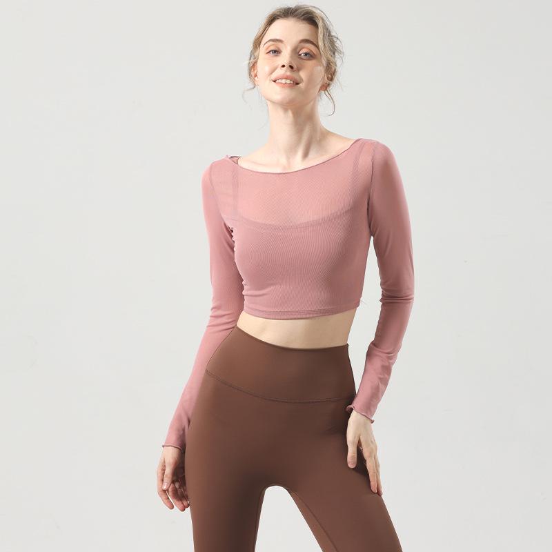 Женский сетчатый топ для йоги с открытыми плечами: Мягкий, Имитация двойки, Длинный рукав для фитнеса и пилатеса осенью/зимой Extra Large
Женский сетчатый топ для йоги с открытыми плечами: Мягкий, Имитация двойки, Длинный рукав для фитнеса и пилатеса осенью/зимой Extra Large