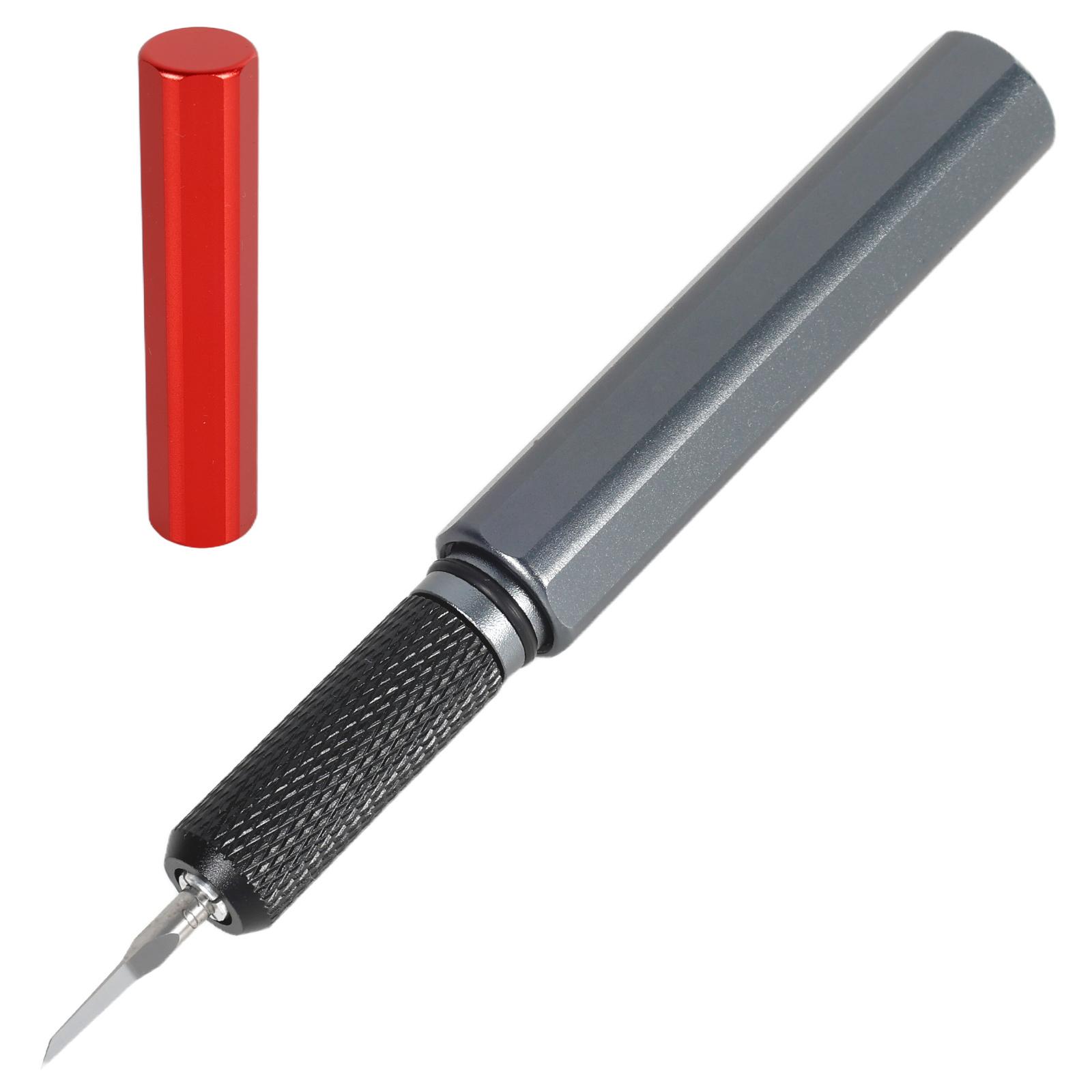 Portable Model Scriber Line Carving Knife with 0.1/0.15/0.2mm Steel Blade Model Scriber Chisel for Modeling Hobby Engraved 0.1mm
Portable Model Scriber Line Carving Knife with 0.1/0.15/0.2mm Steel Blade Model Scriber Chisel for Modeling Hobby Engraved 0.1mm