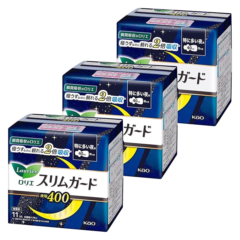 Laurier slim guard set (Especially 400 for night use) (40cm) with wings Contains 11 pieces × set of 3)
Laurier slim guard set (Especially 400 for night use) (40cm) with wings Contains 11 pieces × set of 3)