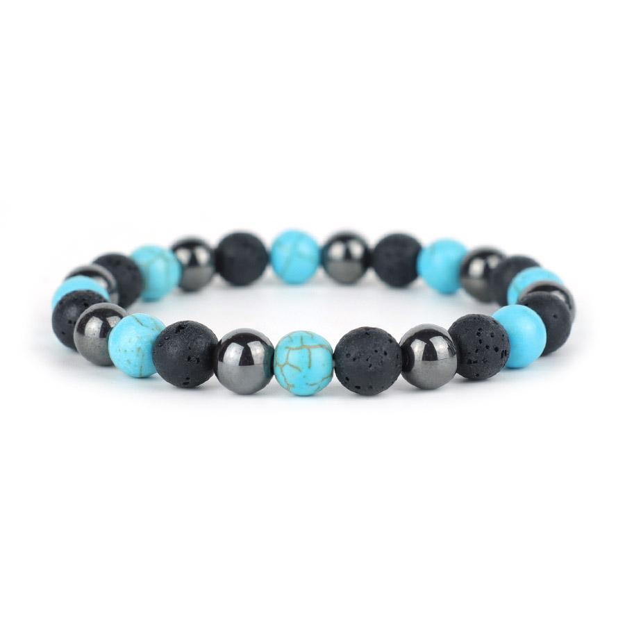 Noter Handmade Men Strand Bracelet 3 Colors Options 8mm Lava Hematite Howlite Stone Meditation Healing Braslet Pulseras Homme синий
Noter Handmade Men Strand Bracelet 3 Colors Options 8mm Lava Hematite Howlite Stone Meditation Healing Braslet Pulseras Homme синий