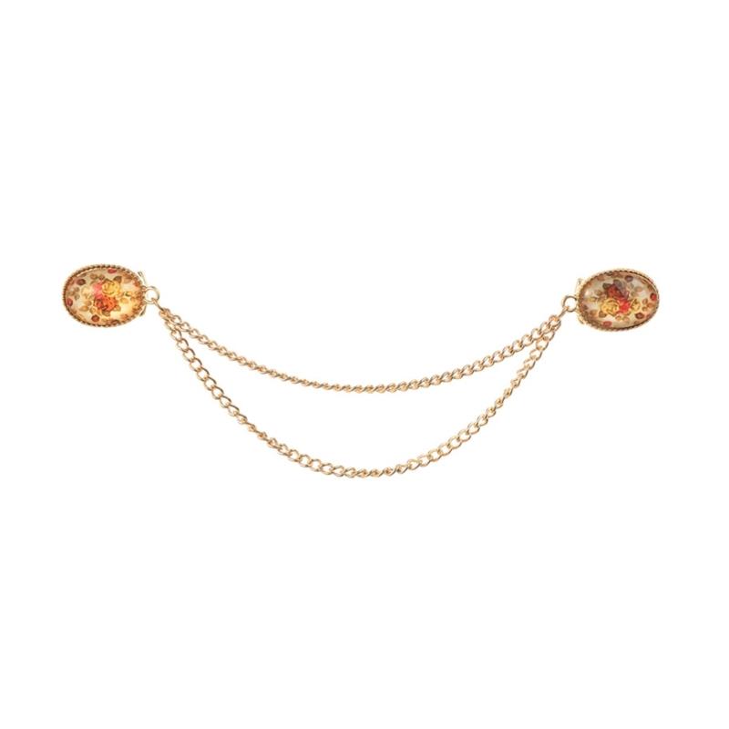 Unique Brooch Pin Flower Chain Badge Beautiful Pin Alloy Texture Fashion Accessory for Clothing and Bag Decorating
Unique Brooch Pin Flower Chain Badge Beautiful Pin Alloy Texture Fashion Accessory for Clothing and Bag Decorating