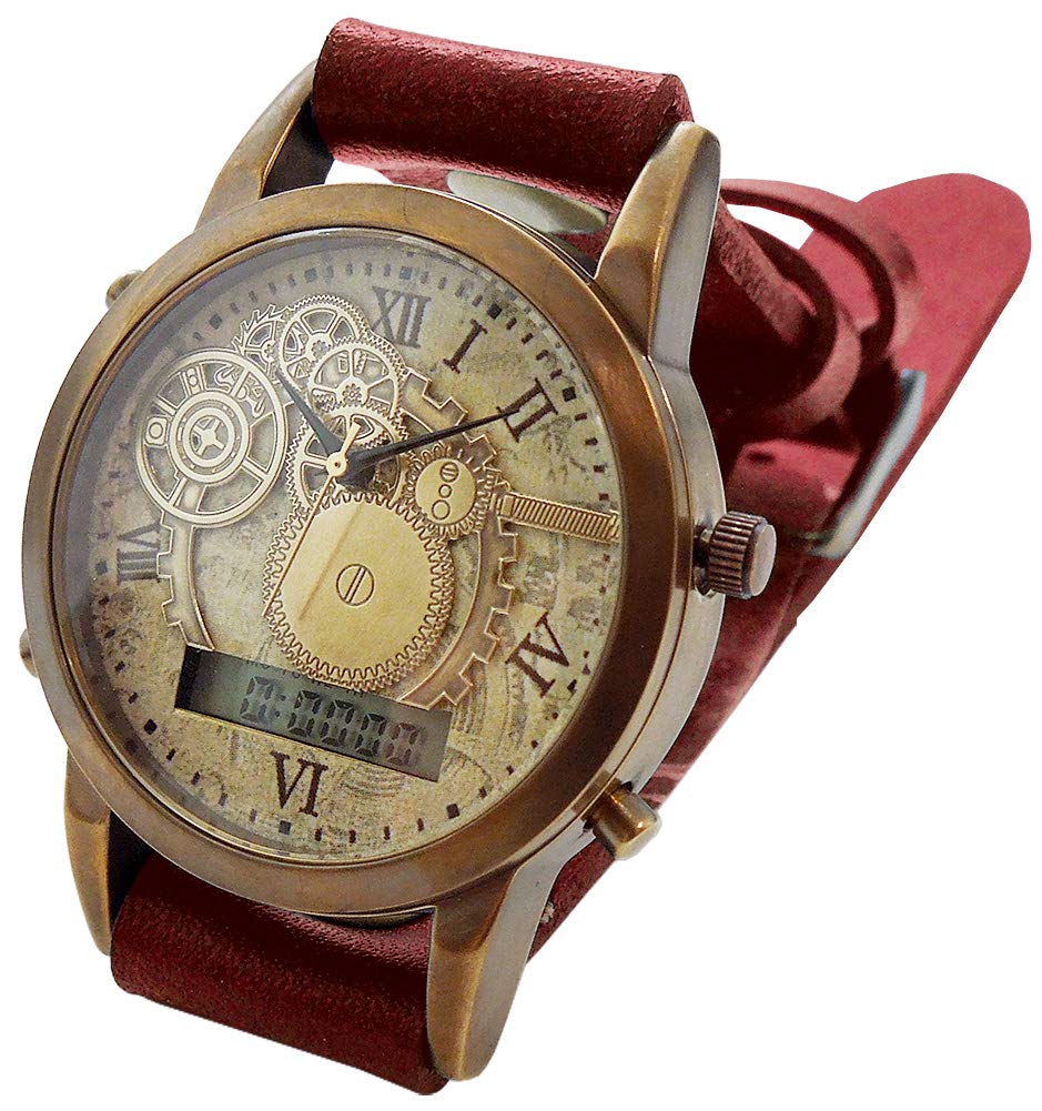 Japanese made watch Quartz Digital Steampunk size circumference Ana-Digi (M (wrist 14~18cm), red)
Japanese made watch Quartz Digital Steampunk size circumference Ana-Digi (M (wrist 14~18cm), red)