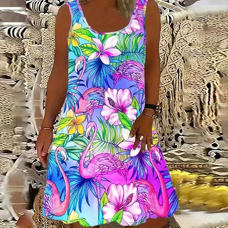 Женское платье без рукавов с круглым вырезом и цветочным принтом, свободное, мягкое и удобное, больших размеров 3XL синий
Женское платье без рукавов с круглым вырезом и цветочным принтом, свободное, мягкое и удобное, больших размеров 3XL синий