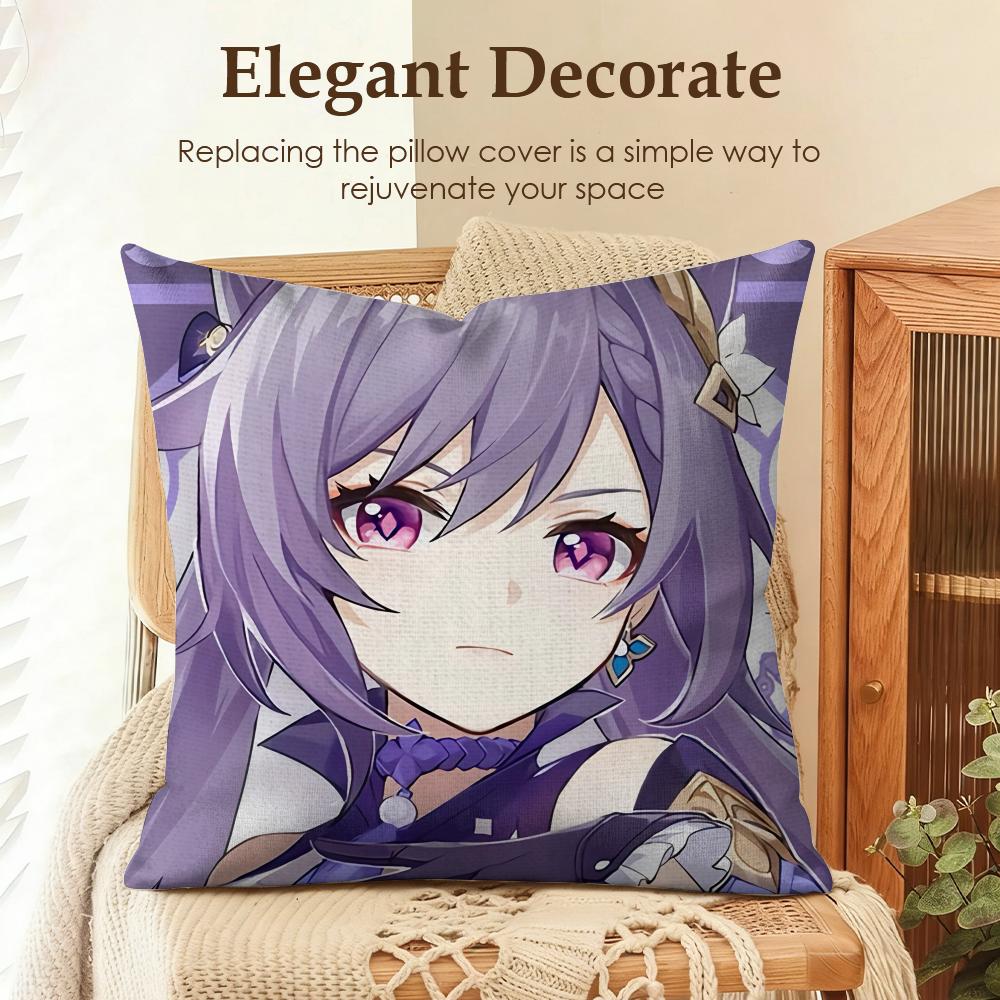 Keqing Genshin Impact cute Cushion Cover Natural Linen Organic Fabric DoubleSided Printing Sofa Home Decor Gift Pillow Case 30x30cm
Keqing Genshin Impact cute Cushion Cover Natural Linen Organic Fabric DoubleSided Printing Sofa Home Decor Gift Pillow Case 30x30cm