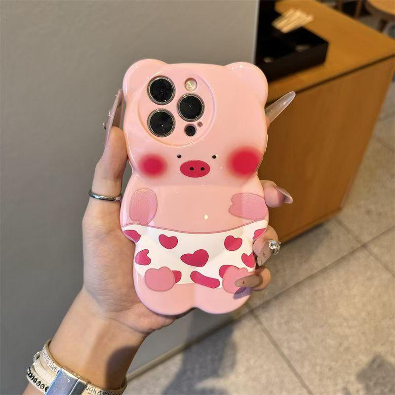 3D Little Bear & Pink Pig iPhone Case for 16, 15 Pro Max, 14/13 Models - Protective Cover iPhone 17 Pro Max
3D Little Bear & Pink Pig iPhone Case for 16, 15 Pro Max, 14/13 Models - Protective Cover iPhone 17 Pro Max