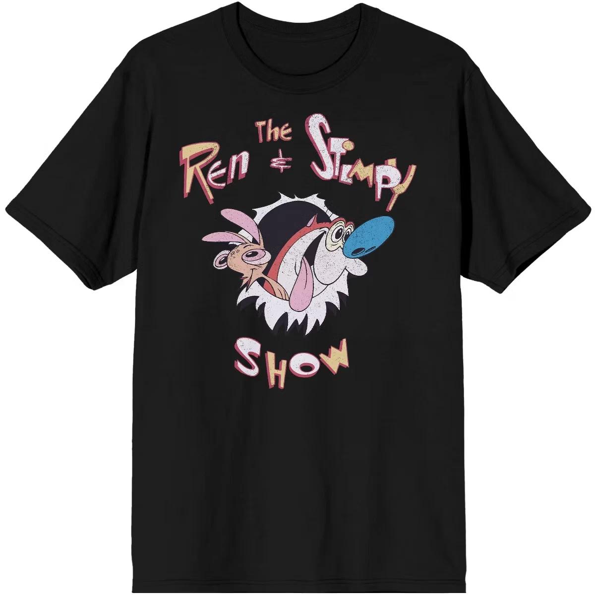 Ren & Stimpy Cartoon Title Black Short Sleeve Graphic Tee Shirt, S-5XL 4XL
Ren & Stimpy Cartoon Title Black Short Sleeve Graphic Tee Shirt, S-5XL 4XL