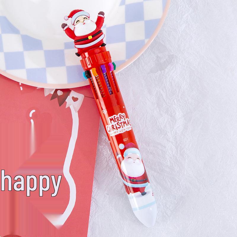Original Christmas Ten-Color Ballpoint Pen – Cute Festive Gift for Students, Press-Type Colored Pen 0.5 Bullet Type
Original Christmas Ten-Color Ballpoint Pen – Cute Festive Gift for Students, Press-Type Colored Pen 0.5 Bullet Type