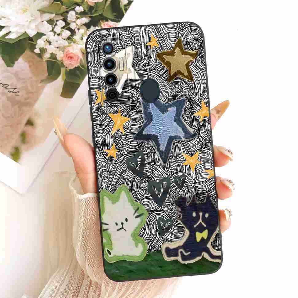 For Tecno Camon 17 CG6 Case Luxury Painted Flower Bow Silicone Back Cover For Tecno camon 17 CG6j Bumper Phone Cases Capa Tecno Camon 17
For Tecno Camon 17 CG6 Case Luxury Painted Flower Bow Silicone Back Cover For Tecno camon 17 CG6j Bumper Phone Cases Capa Tecno Camon 17