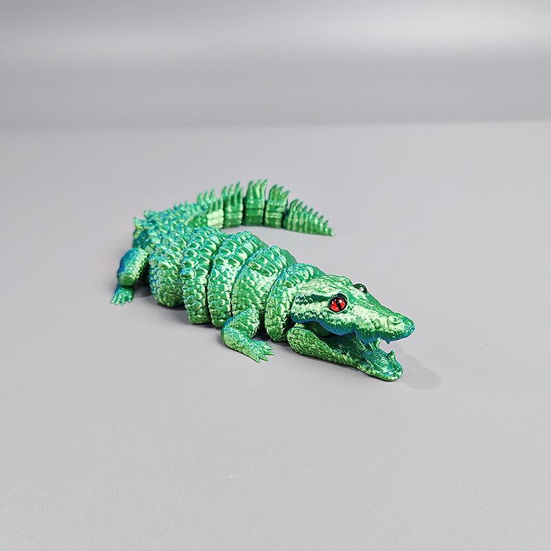 3D Printing Open Mouth Crocodile Toy Simulation Animal Free Joint Movable Home Office Decor Ornaments Realistic Crocodile Model
3D Printing Open Mouth Crocodile Toy Simulation Animal Free Joint Movable Home Office Decor Ornaments Realistic Crocodile Model