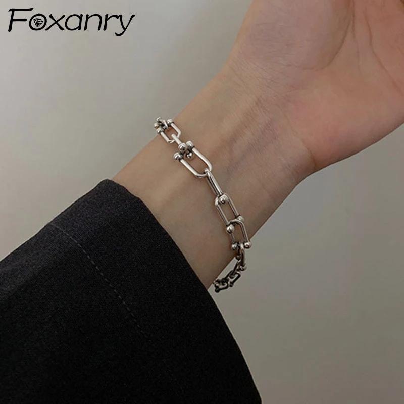 Foxanry Stamp, толстый браслет-цепочка, новый модный хип-хоп, винтажные ювелирные изделия для пар, подарки, U-образные аксессуары в стиле панк
Foxanry Stamp, толстый браслет-цепочка, новый модный хип-хоп, винтажные ювелирные изделия для пар, подарки, U-образные аксессуары в стиле панк