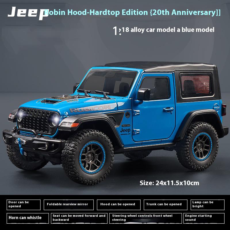 1:18 Jeep Wrangler Rubicon Позашляховик для бездоріжжя Металевий литий модельний автомобіль Звук і світло Колекціонування Хобі Іграшки Подарунки Для Хлопця синій
1:18 Jeep Wrangler Rubicon Позашляховик для бездоріжжя Металевий литий модельний автомобіль Звук і світло Колекціонування Хобі Іграшки Подарунки Для Хлопця синій