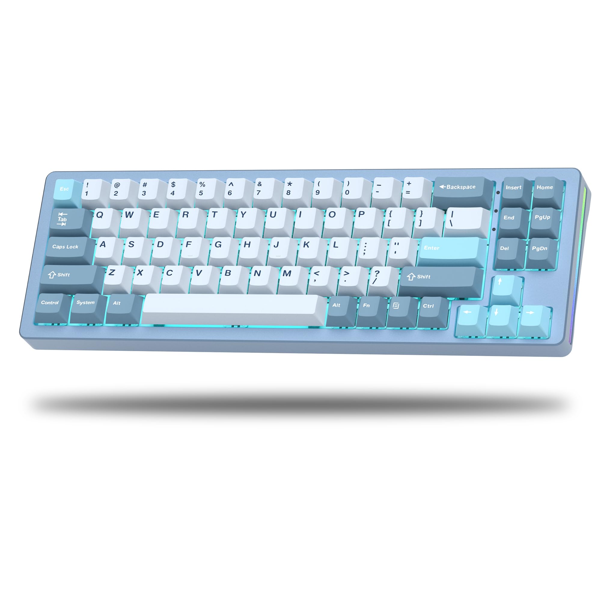 Womier S-K71 Gaming Keyboard 75% Keyboard Aluminum Alloy Wireless Mechanical Keyboard Bluetooth2.5GWired Hot Swap Switch Adjustable Gasket RGB Light
Womier S-K71 Gaming Keyboard 75% Keyboard Aluminum Alloy Wireless Mechanical Keyboard Bluetooth2.5GWired Hot Swap Switch Adjustable Gasket RGB Light