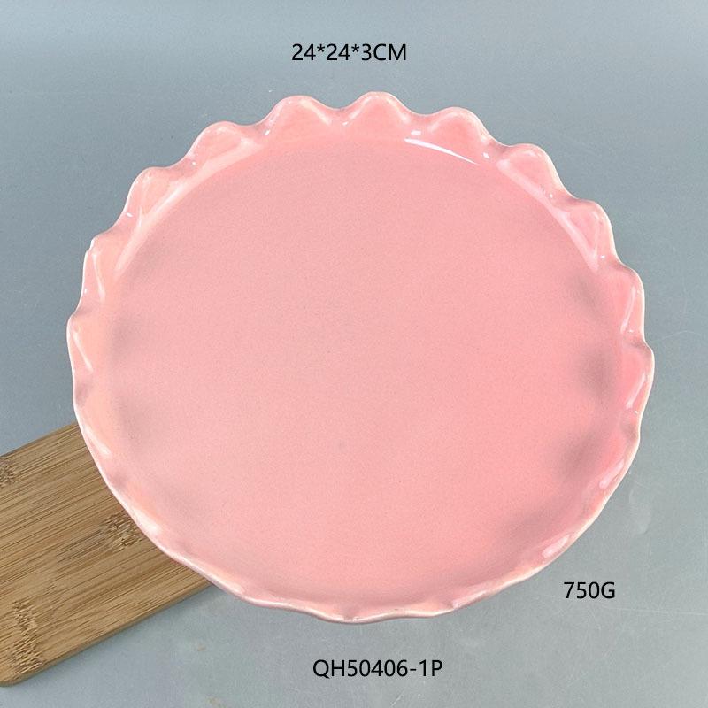 Wave Lace Dessert Ceramic Plate Drain Fruit Plate Multifunctional Storage Plate Dried Fruit Plate Candy Snack Plate 24cm
Wave Lace Dessert Ceramic Plate Drain Fruit Plate Multifunctional Storage Plate Dried Fruit Plate Candy Snack Plate 24cm