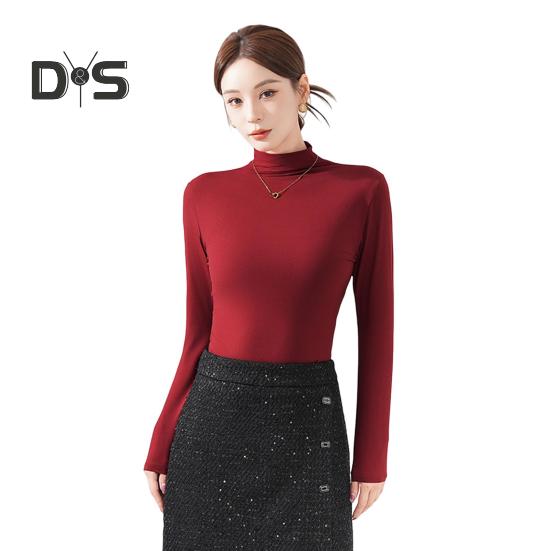 Женские топы-джемперы с высоким воротником и длинным рукавом, однотонные, облегающие, легкие, эластичные, повседневные блузки красный
Женские топы-джемперы с высоким воротником и длинным рукавом, однотонные, облегающие, легкие, эластичные, повседневные блузки красный