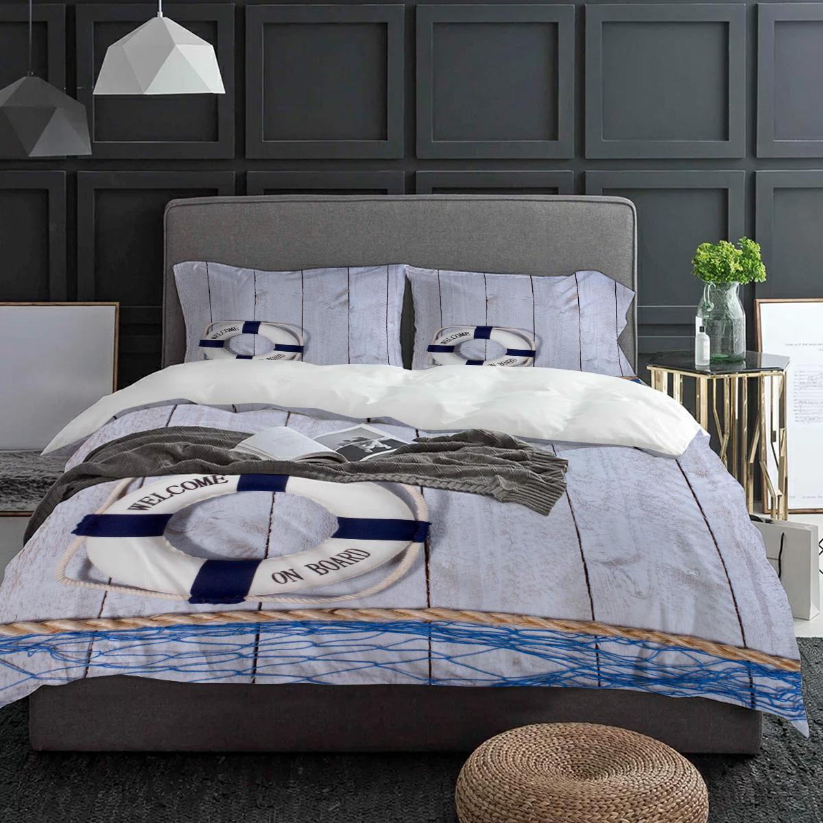 Retro Lifebuoy Fishing Net Plank Bedding Set 3pcs Duvet Cover Pillowcase Kids Adult Quilt Cover Double Bed Set Home Textile (135x200cm)
Retro Lifebuoy Fishing Net Plank Bedding Set 3pcs Duvet Cover Pillowcase Kids Adult Quilt Cover Double Bed Set Home Textile (135x200cm)