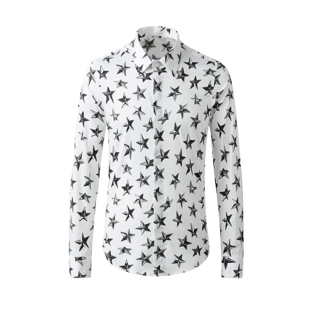 High-End Men s Long-Sleeve Star Print Shirt - Stylish European & American Design 44 белый
High-End Men s Long-Sleeve Star Print Shirt - Stylish European & American Design 44 белый