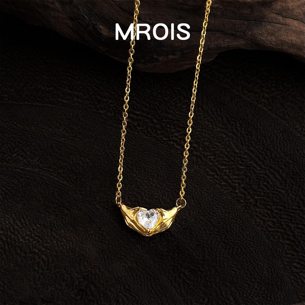 Ожерелье на ключицу с кулоном в виде сердца с цирконом, с позолотой 18 карат
Ожерелье на ключицу с кулоном в виде сердца с цирконом, с позолотой 18 карат