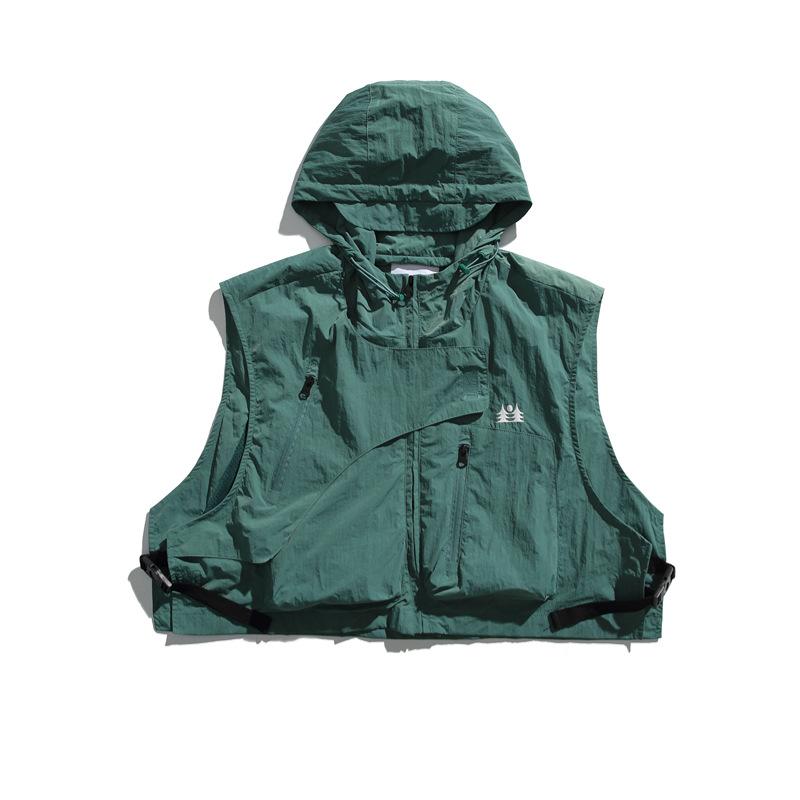 Retro Japanese Style Sleeveless Hooded Vest Men s Spring Summer Outdoor Loose Magic Tape Open Cardigan Vest American Casual S
Retro Japanese Style Sleeveless Hooded Vest Men s Spring Summer Outdoor Loose Magic Tape Open Cardigan Vest American Casual S