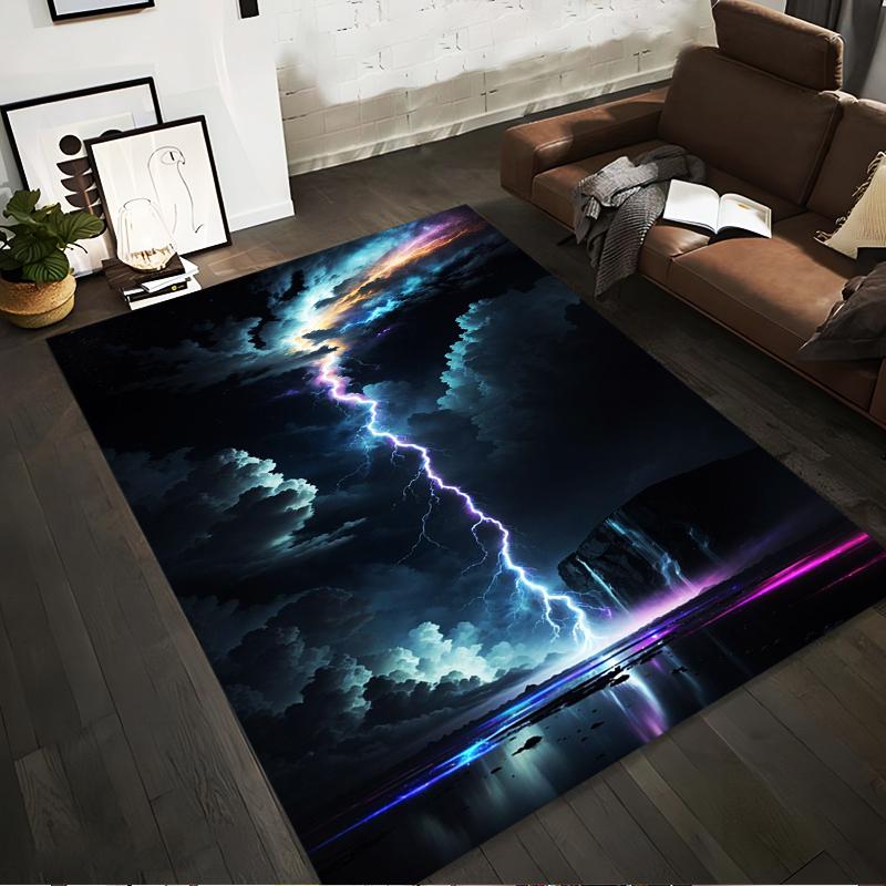 Stormy Sky Lightning Pattern Rug with Clouds and Vibrant Colors Suitable for use as an anti-slip for living room bedroom sofas 40x60cm( 15x23in )
Stormy Sky Lightning Pattern Rug with Clouds and Vibrant Colors Suitable for use as an anti-slip for living room bedroom sofas 40x60cm( 15x23in )