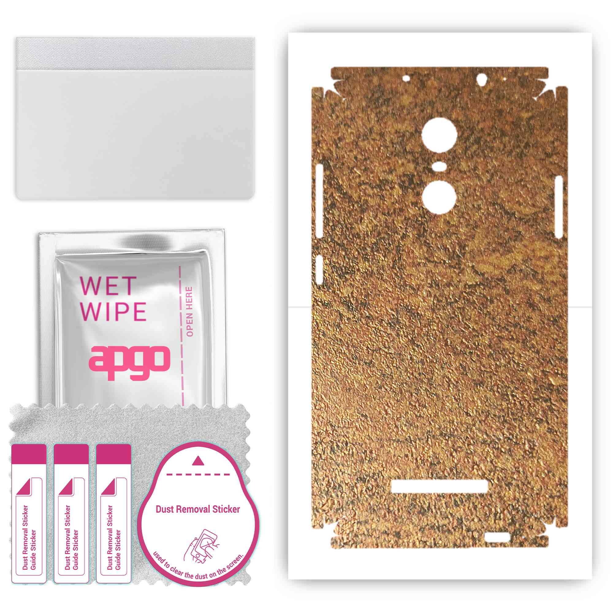apgo Захисна наклейка Skin для задньої та бокової сторони, сумісна з Xiaomi Redmi Note 3 Note 3 Pro, Full Wrap Film, Foil, Vinyl - Pattern Rusty Copper
apgo Захисна наклейка Skin для задньої та бокової сторони, сумісна з Xiaomi Redmi Note 3 Note 3 Pro, Full Wrap Film, Foil, Vinyl - Pattern Rusty Copper