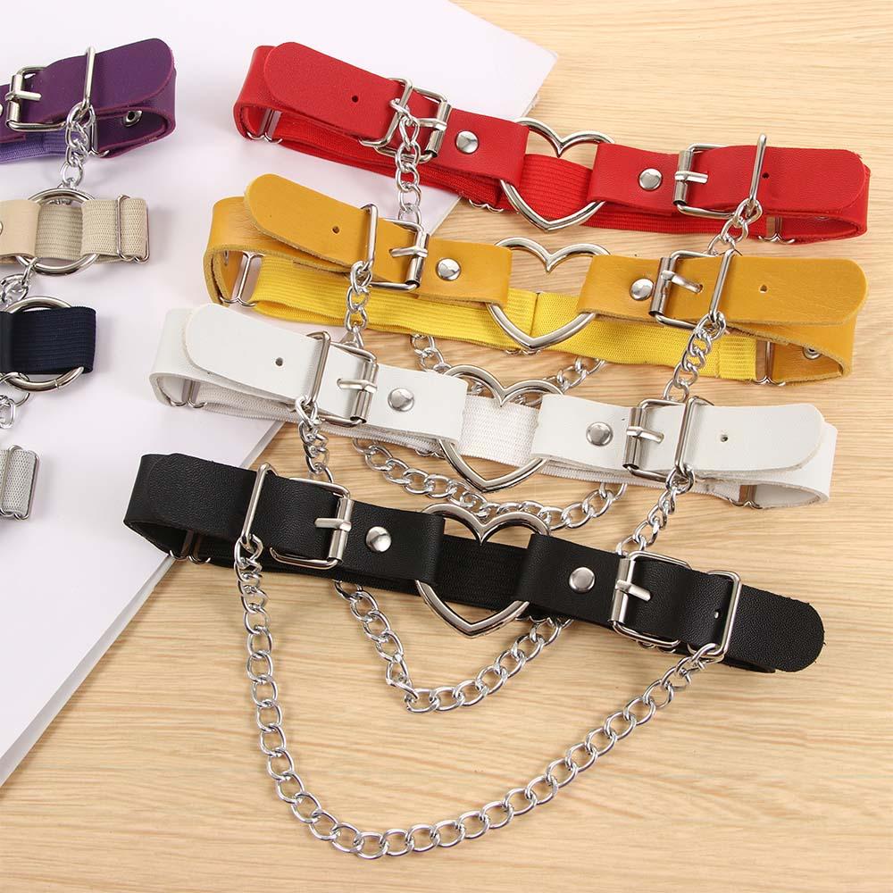 Leg Garter Belt Leg Harness Chain Heart Garter Belt PU Leather Fashion Accessories Women Suspenders білий
Leg Garter Belt Leg Harness Chain Heart Garter Belt PU Leather Fashion Accessories Women Suspenders білий