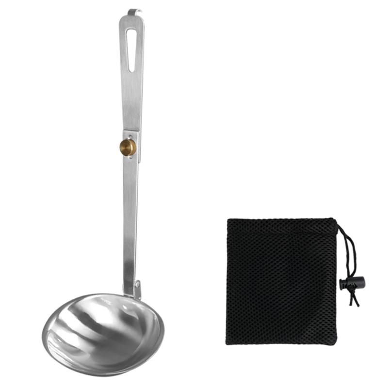 Spoon Outdoor Tableware for Camping Silver Stainless Steel Folding Spoon Foldable Soup Ladle Portable Cooking Utensils 1
Spoon Outdoor Tableware for Camping Silver Stainless Steel Folding Spoon Foldable Soup Ladle Portable Cooking Utensils 1