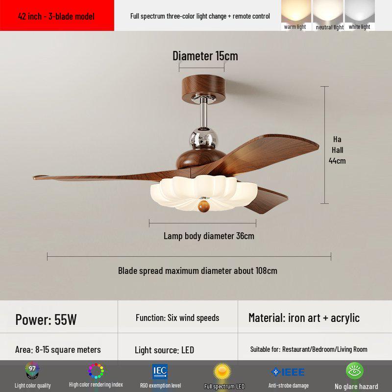 Retro French Cream Ceiling Fan Light for Bedroom, Cafe, and Restaurant - Silent, Eye-Friendly Design
Retro French Cream Ceiling Fan Light for Bedroom, Cafe, and Restaurant - Silent, Eye-Friendly Design