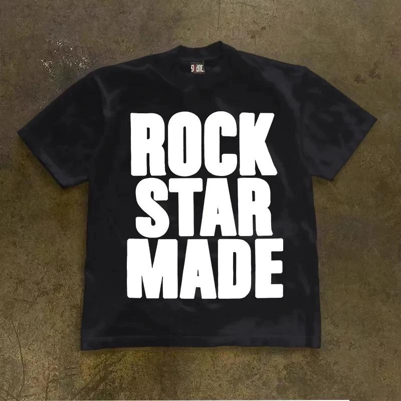 Rock Music Nostalgia Rock Star Made Graphic T Shirt Unisex and Women Vintage Letter Print Oversized Loose Short Sleeve Tee Shirts 3XL
Rock Music Nostalgia Rock Star Made Graphic T Shirt Unisex and Women Vintage Letter Print Oversized Loose Short Sleeve Tee Shirts 3XL