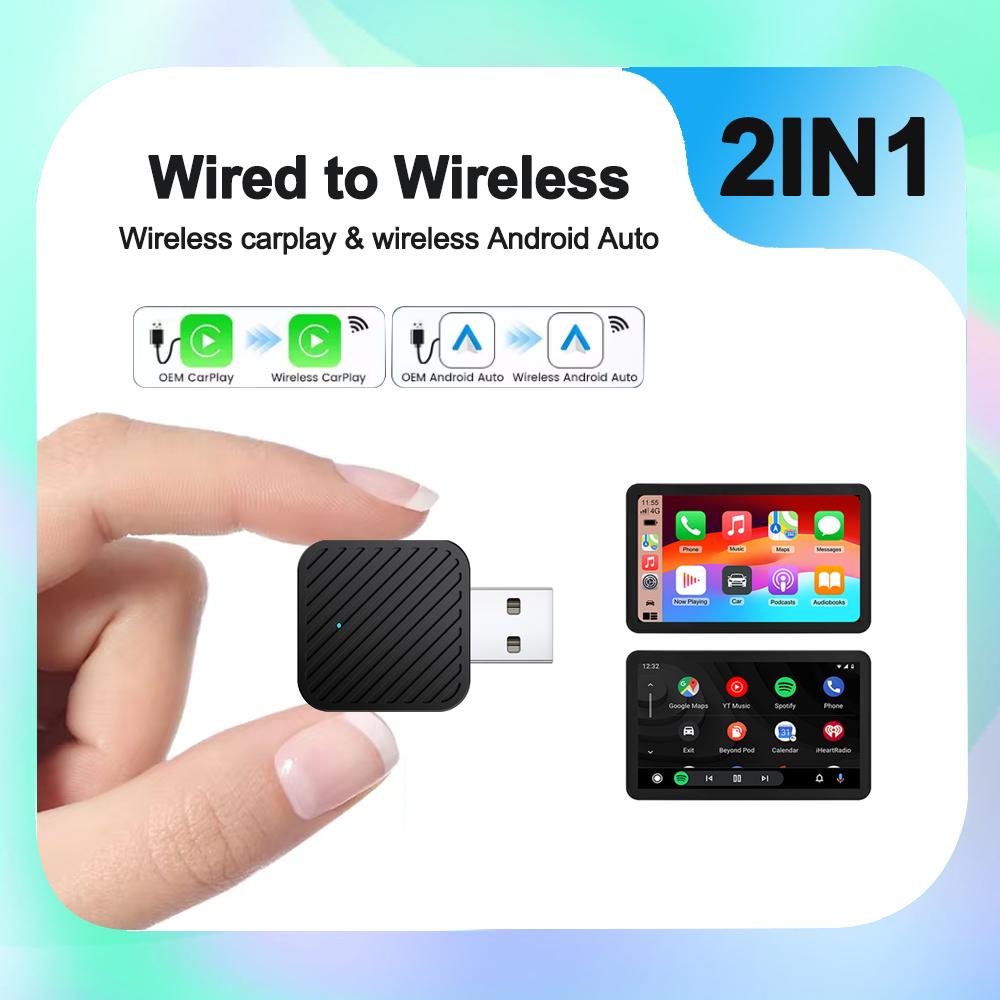 2in1 Smart Mini Box 2025 NEW Wireless Carplay Adapter Android Auto WIFI BT Auto Connect For Toyota Volvo Benz MG Kia MAZDA FORD
2in1 Smart Mini Box 2025 NEW Wireless Carplay Adapter Android Auto WIFI BT Auto Connect For Toyota Volvo Benz MG Kia MAZDA FORD