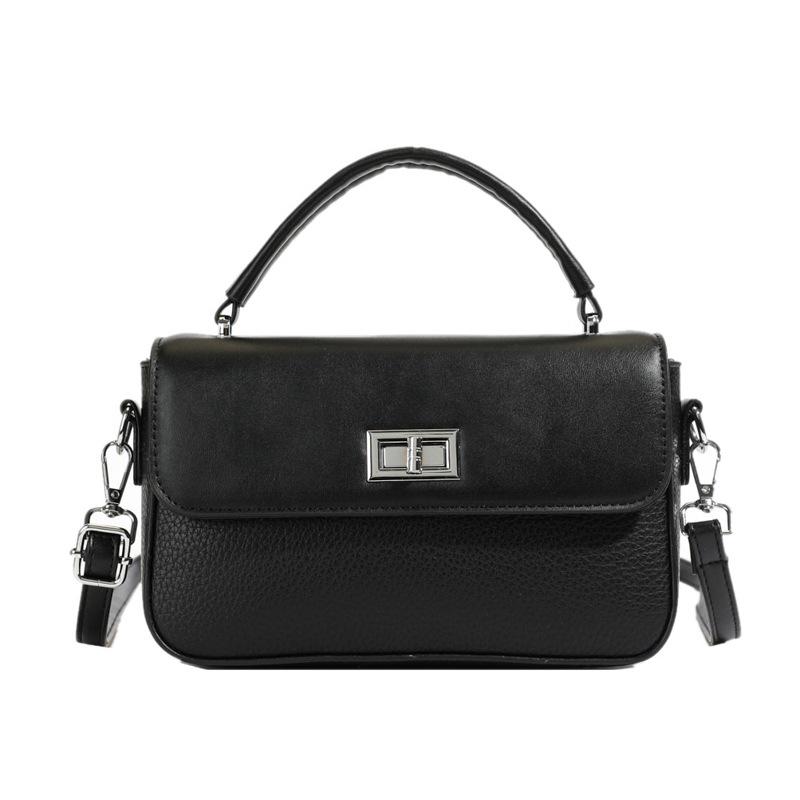 Премиальный нишевый портативный маленький квадратный мешок женская сумка новая мода простой темперамент универсальная сумка через плечо сумка-мессенджер One size чёрный