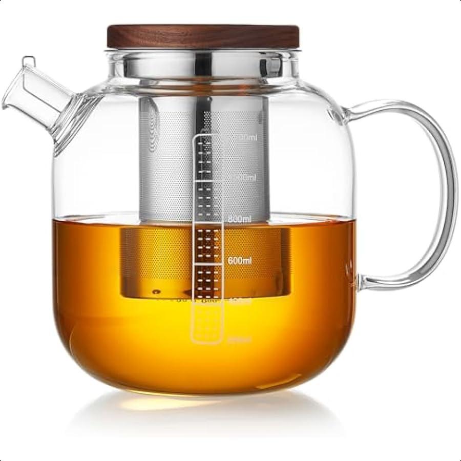 Glass Teapot With Stainless Steel Infuser 1200ml Glass Tea Pot Loose Leaf Tea Kettle Glass Kettle Stovetop Teapot With Strainer United States
Glass Teapot With Stainless Steel Infuser 1200ml Glass Tea Pot Loose Leaf Tea Kettle Glass Kettle Stovetop Teapot With Strainer United States