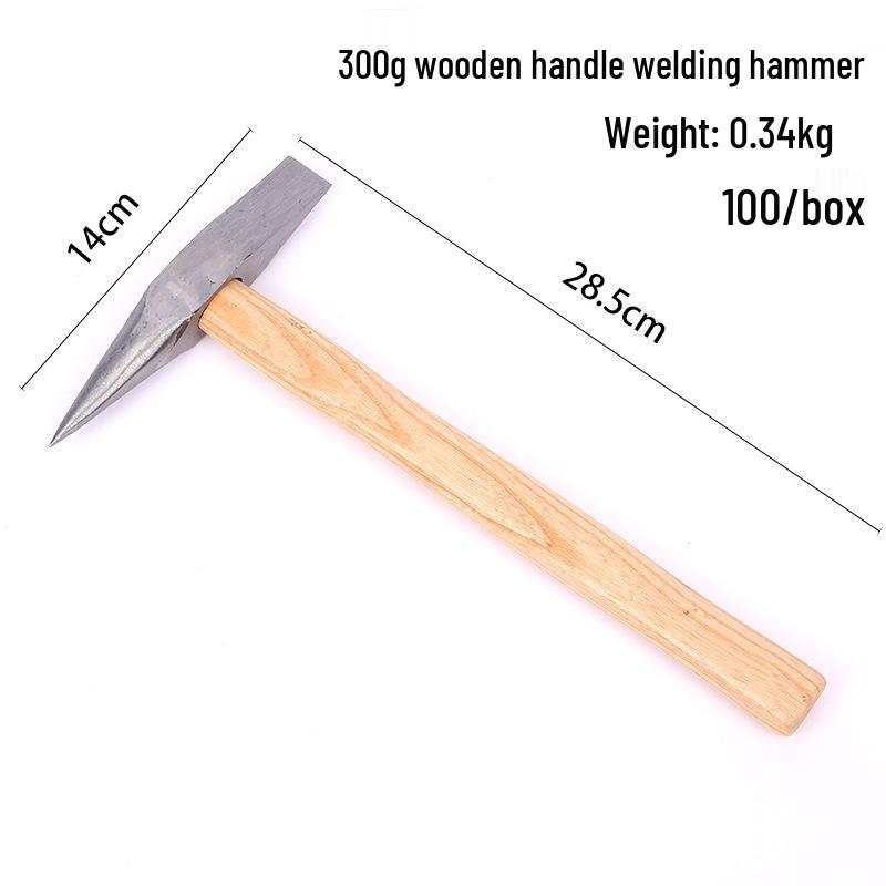 Wooden Handle Electric Welding Hammer for Rust and Slag Removal, Flat & Pointed Heads
Wooden Handle Electric Welding Hammer for Rust and Slag Removal, Flat & Pointed Heads